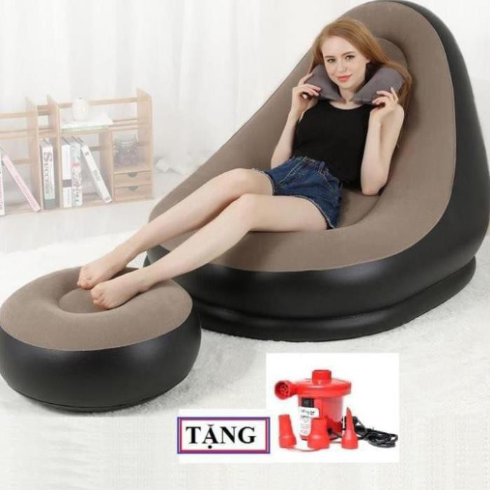 [TẶNG BỘ VÁ] Ghế hơi tựa lưng ghế sofa hơi CHANODUNG tặng bơm điện 2 chiều - Bảo hành dài hạn.