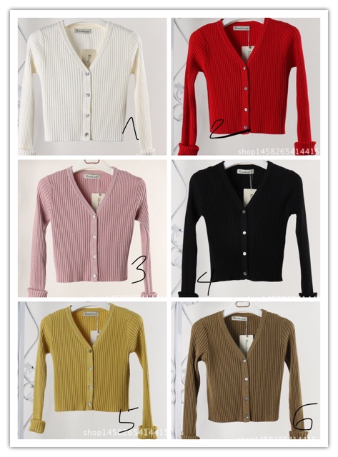 Áo len cardigan