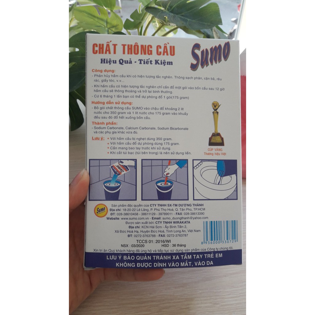 Bột thông cầu - thông cống SUMO 175g