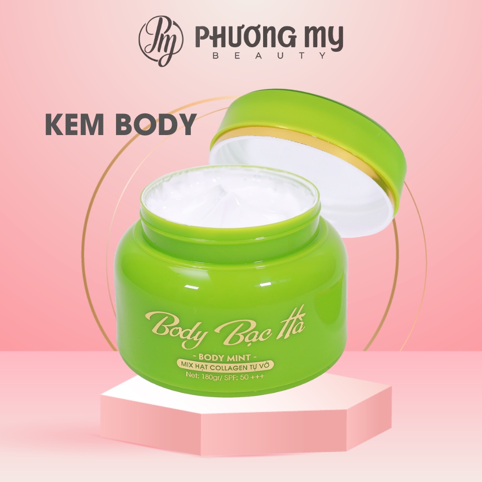 Kem dưỡng trắng da body bạc hà Orenya ủ trắng toàn thân, chống nắng 24/24 giờ SPF 50 hũ 180g – PhuongMy Beauty