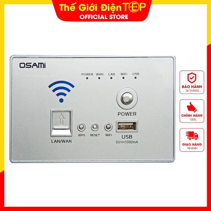 Bộ Phát Wifi Âm Tường Đa Năng Osami - Thế giới điện TopE