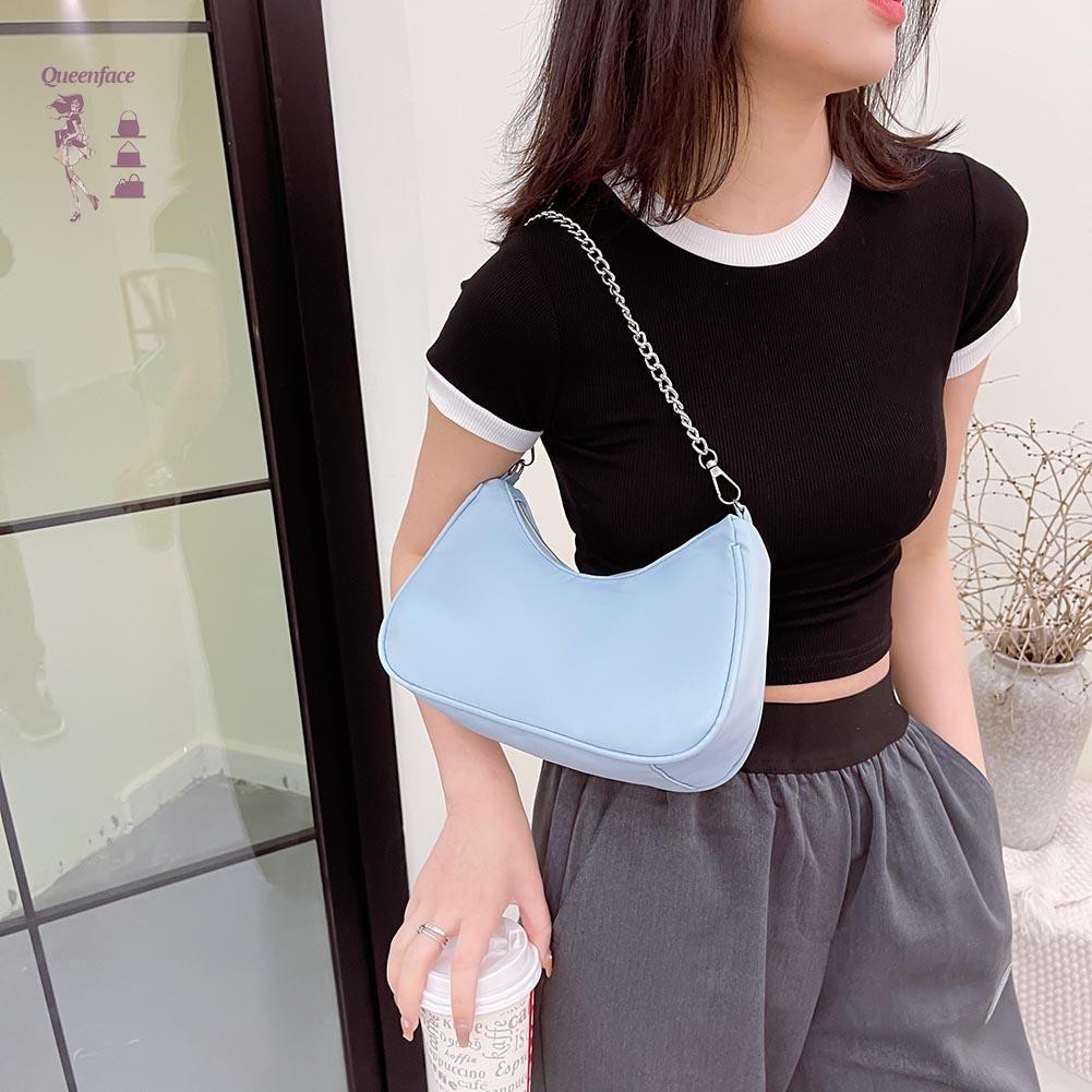 Túi Đeo Dưới Cánh Tay Màu Trơn Chất Liệu Nylon