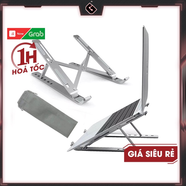 [Mã SKAMEL045 giảm 10% đơn 100K] Giá Đỡ Laptop - MacBook - IPad Nhôm Có Điều Chỉnh Độ Cao