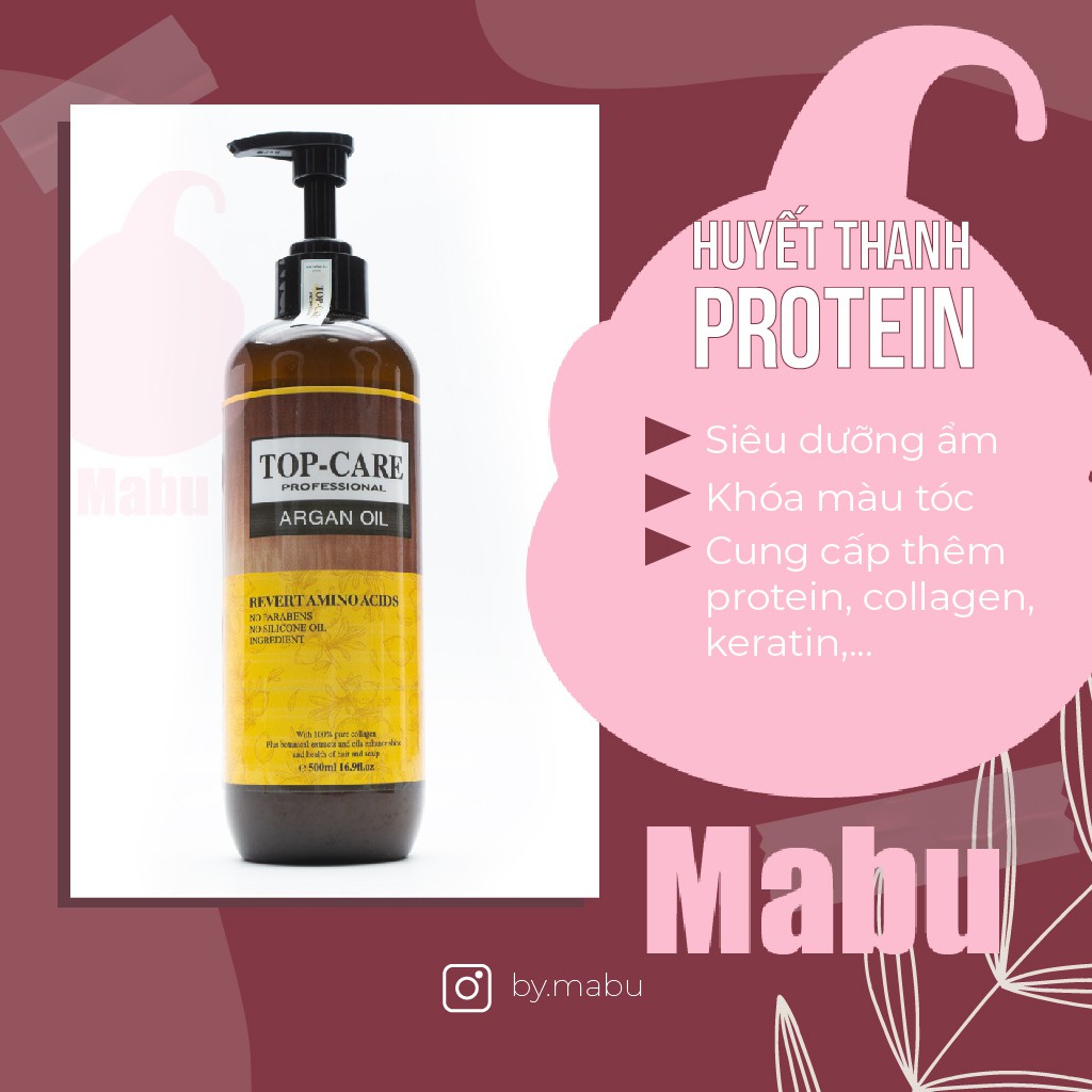 Huyết Thanh Protein Siêu Dưỡng Ẩm TOPCARE ARGAN OIL (Lọ Chiết), Bổ Sung Protein Cho Tóc Của Nhà Mabu