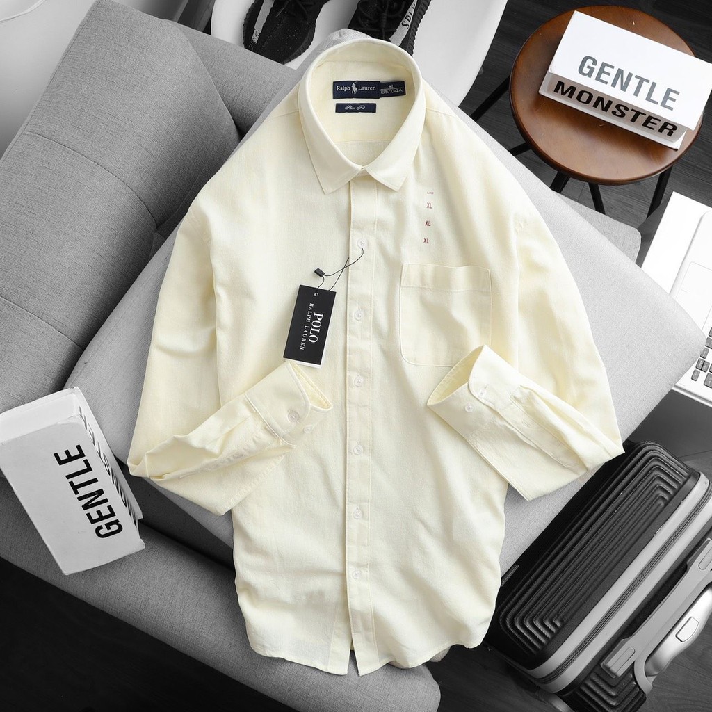 Áo sơ mi dài tay nam chất đũi xịn, nhẹ và thoáng mát