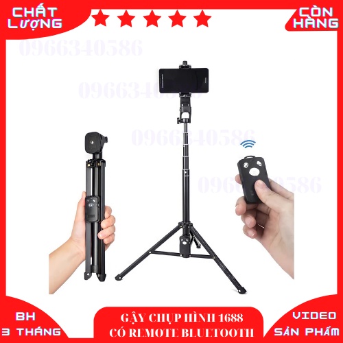 Gậy Tripod 3 Chân 1688  - Gậy Chụp Hình Điện Thoại, Máy Ảnh