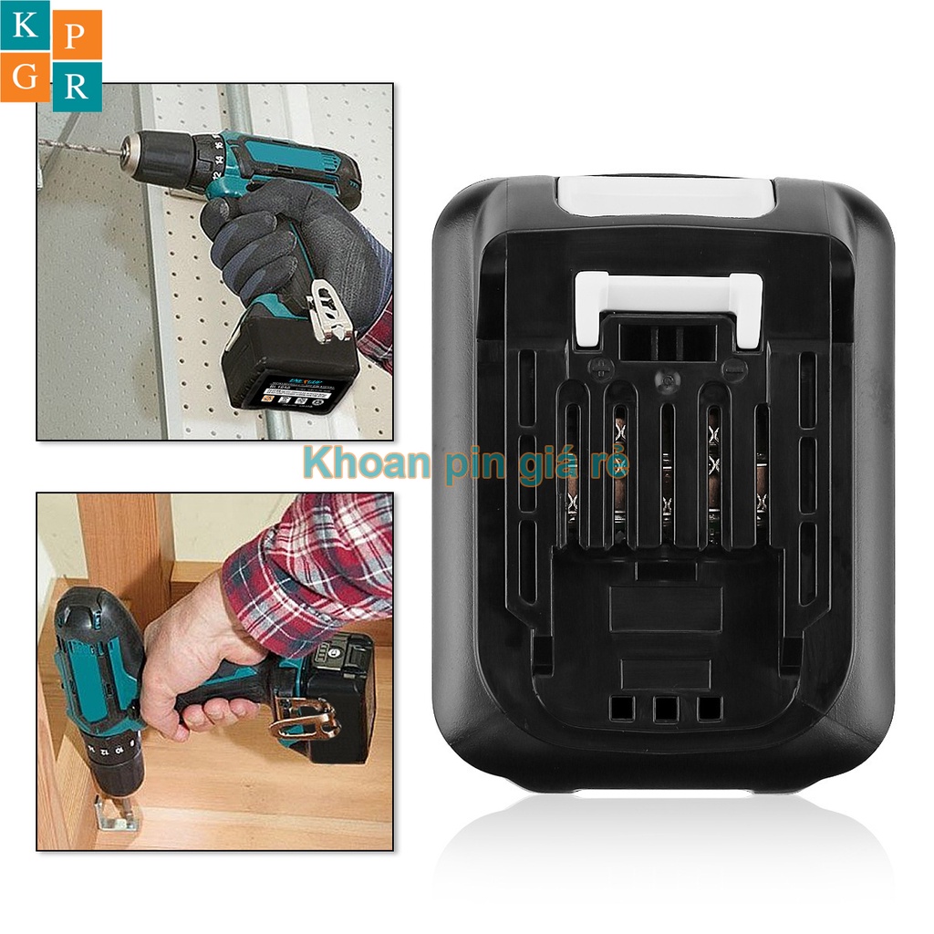 KPGR Vỏ pin makita 12V max li-ion 3.7V nhận sạc zin