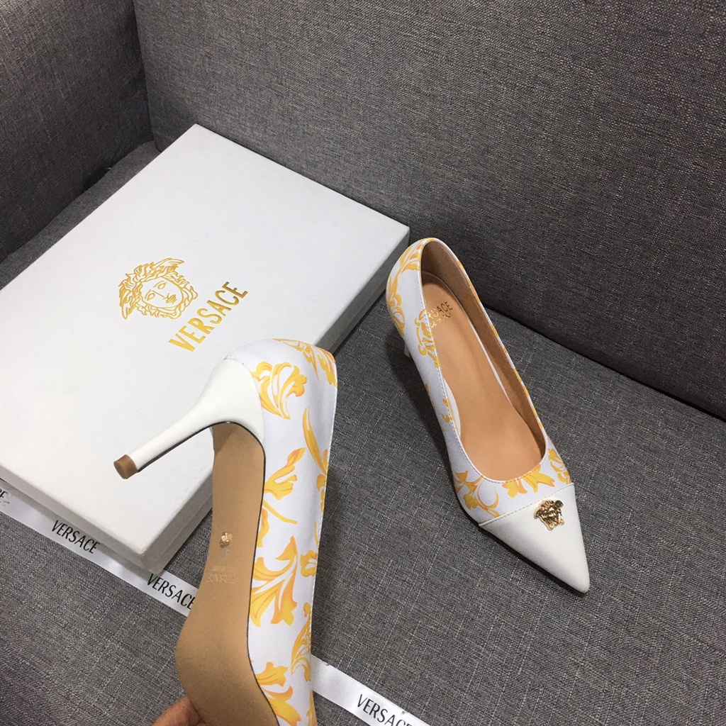 Giày Cao Gót Versace Thiết Kế Thoải Mái Thời Trang Cho Nữ