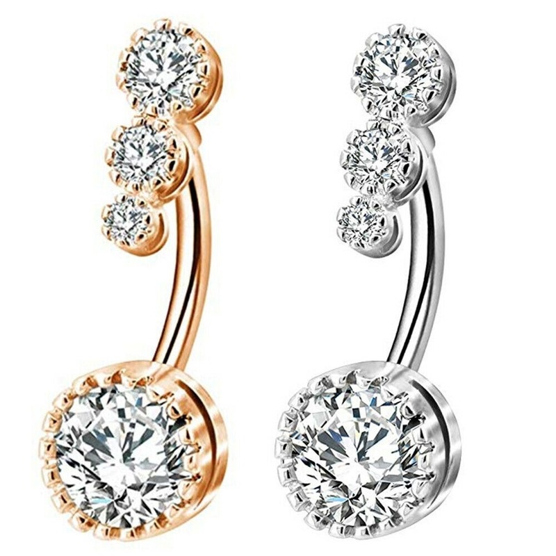 Khuyên Rốn Đính Đá Lấp Lánh Gợi Cảm Cho Nữ