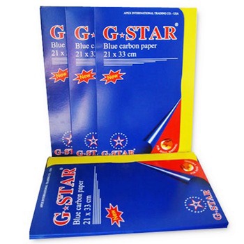 Giấy than Gstar loại 1 A4 Giấy cabon A4 viết in qua giấy 100tờ/xấp ĐỘ SẮC NÉT CAO