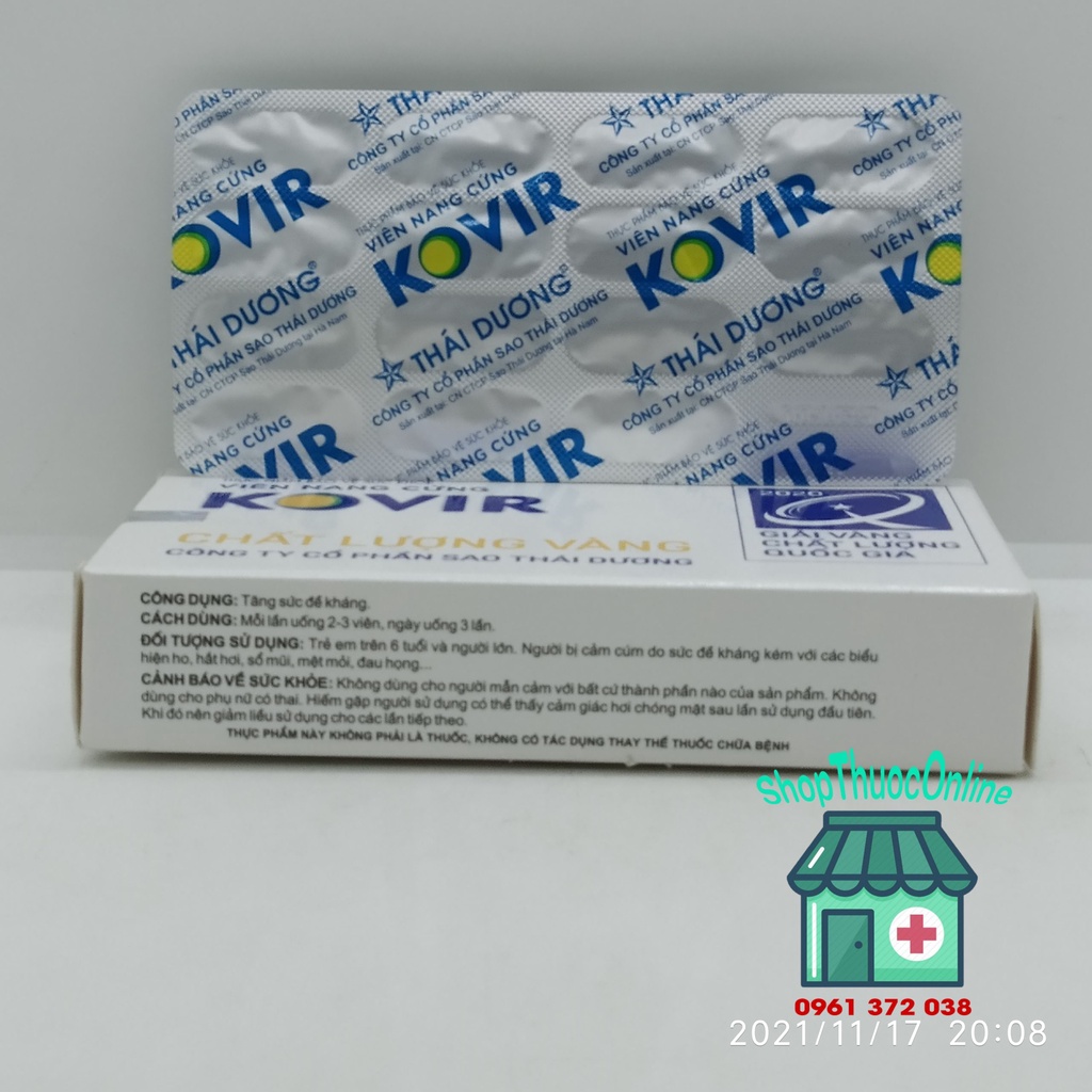 Viên nang cứng Kovir  - Sao Thái Dương