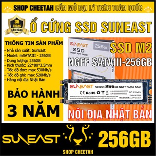 Ổ cứng SSD NGFF SATAIII SunEast 256GB nội địa Nhật Bản CHÍNH HÃNG Bảo hành 3 năm M2 Sata3 SSD chính hãng thumbnail