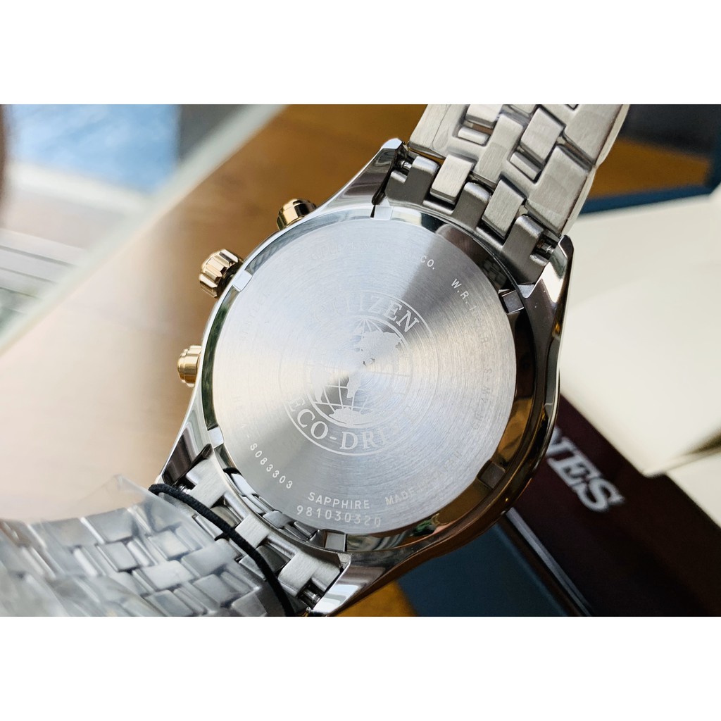 Đồng hồ nam chính hãng Citizen Eco-Drive -AT2146-54E - Made in Japan- Máy pin năng lượng ánh sáng - Kính Sapphire