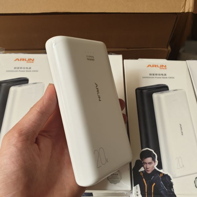 Sạc dự phòng Arun 20.000 mah chính hãng