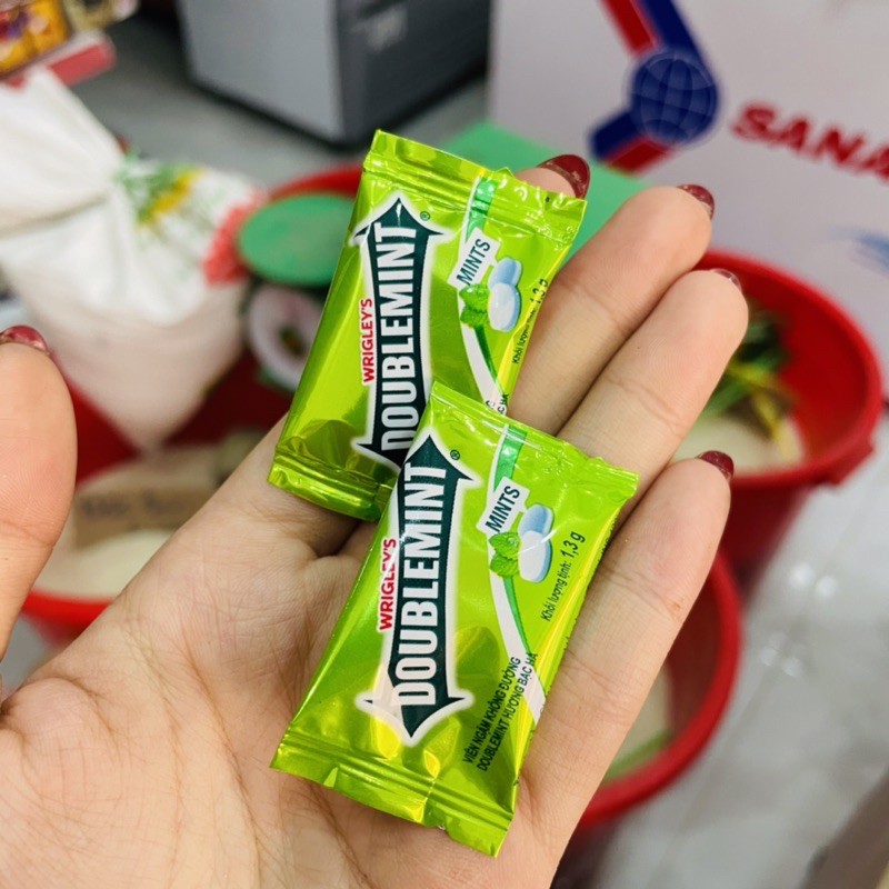 Kẹo ngậm không đường DOUBLEMINT hương bạc hà 1,5gram