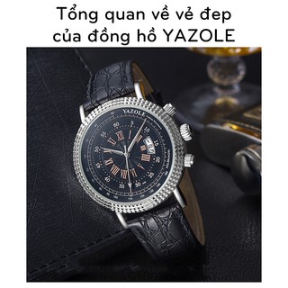 Đồng hồ nam - Đồng hồ nam YAZOLE chống trầy xước cao cấp