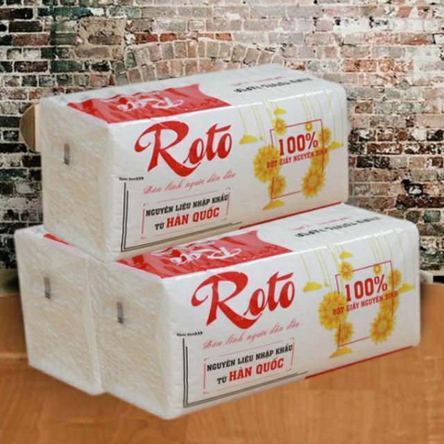 Khăn giấy rút Roto 100tờ 2lớp