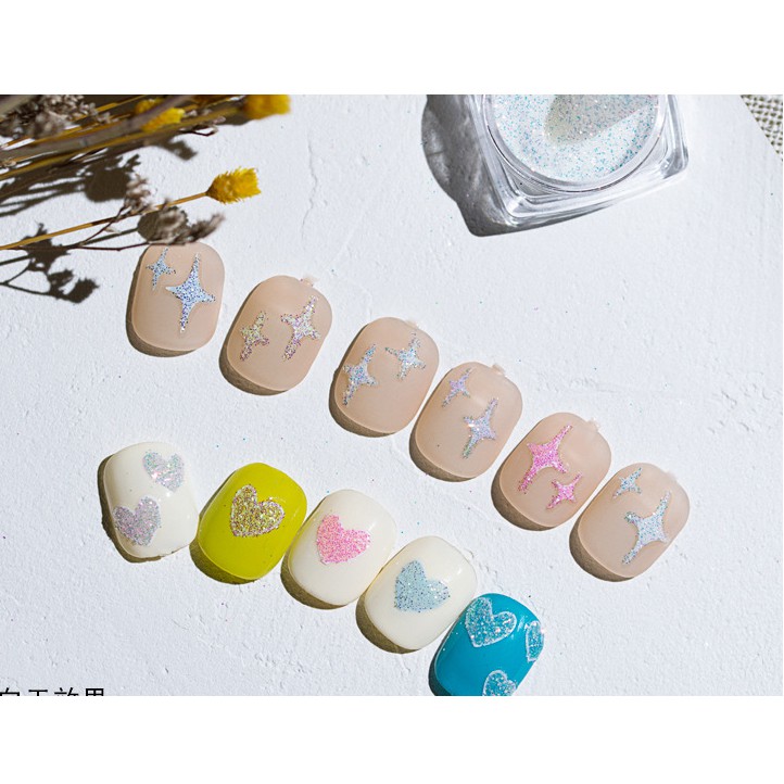 Set nhũ trang trí nail