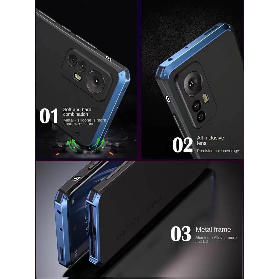 Ốp Điện Thoại Chống Sốc Viền Kim Loại Cho xiaomi Mi 12 12X xiaomi 11 Ultra 11 Lite 5G