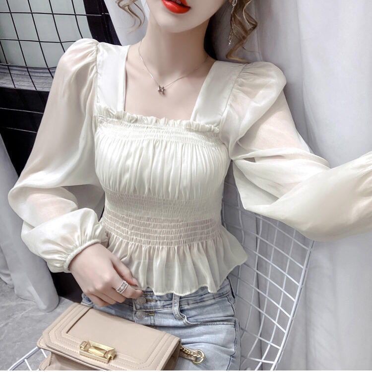 Áo Sơ Mi Tay Dài Chất Chiffon Thiết Kế Thanh Lịch Cho Nữ | BigBuy360 - bigbuy360.vn
