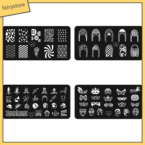 Tấm mẫu họa tiết in trang trí móng tay chuyên dụng