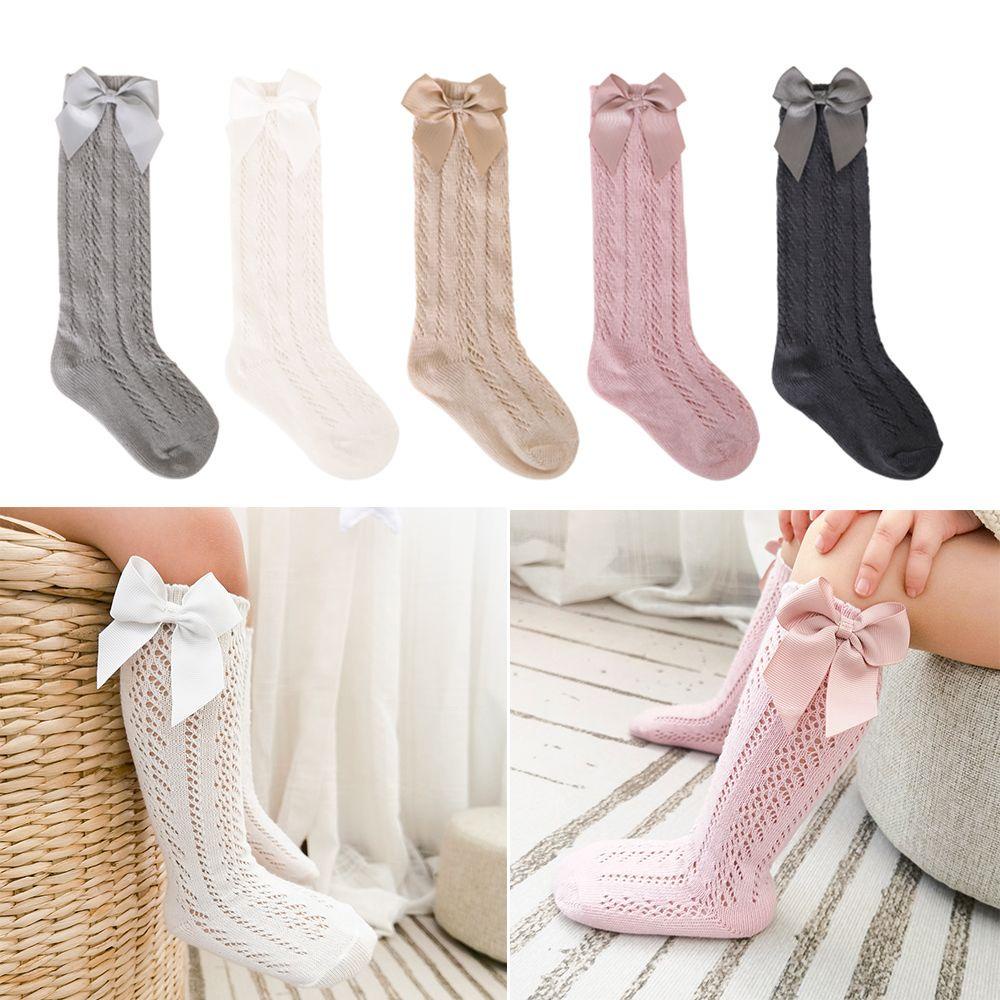 Vớ Lưới Cá Đính Nơ Phong Cách Hoàng Gia Cho Bé Gái