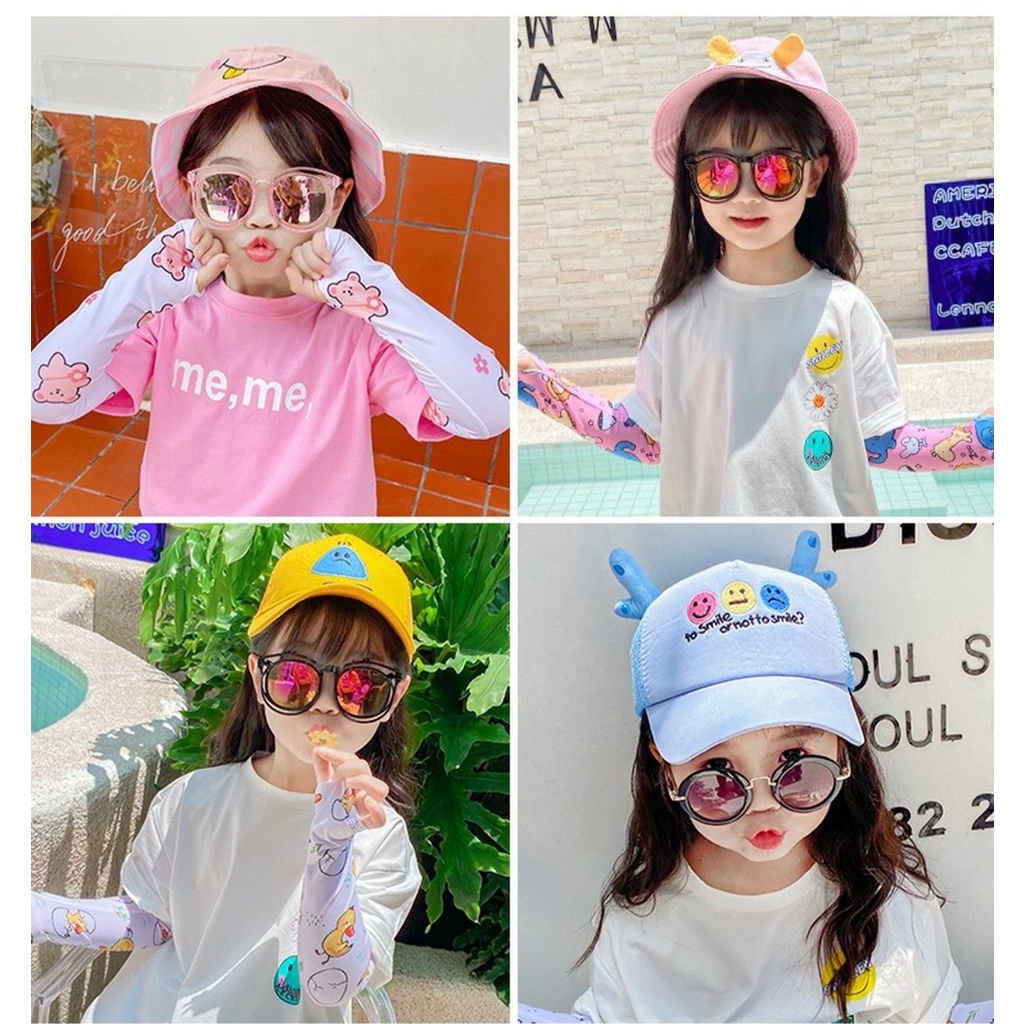 Kính thời trang trẻ em kính mát tráng gương sành điệu cho bé