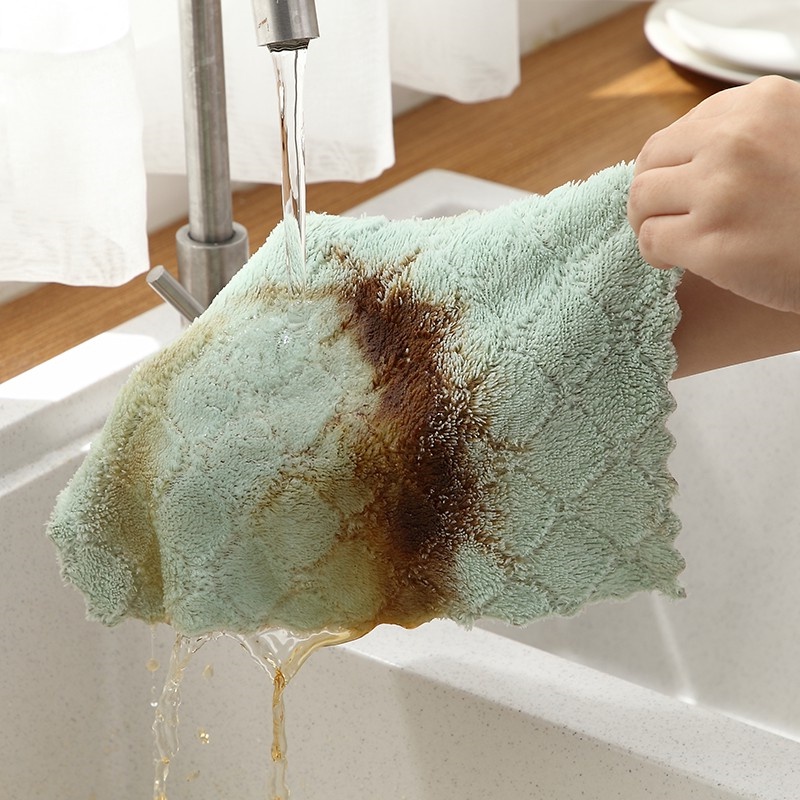 Combo Khăn Lau Bếp Lau Bát Đĩa Lau Tay Đa Năng- Siêu Thấm Hút- Sợi Vải Cotton dày dặn