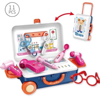 Bộ đồ chơi Vali kéo có bánh xe Siêu Xinh