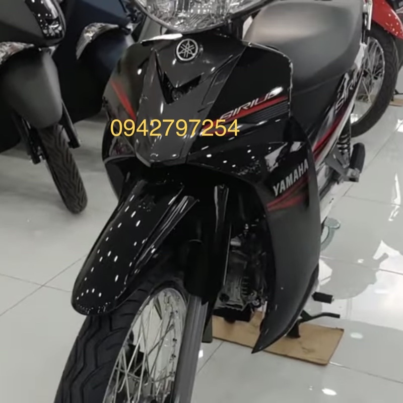 Sơn xe máy Yamaha Sirius màu Đen bóng MTP203-1K và MCP209-2K Ultra Motorcycle Colors