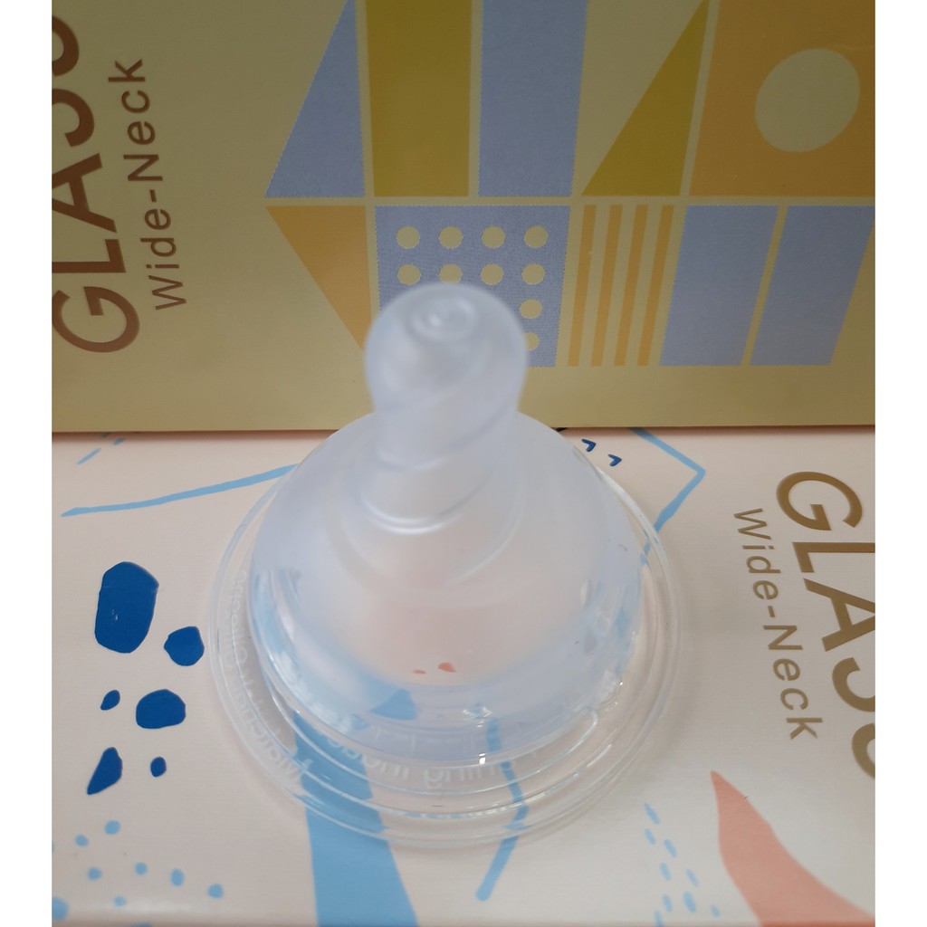 Núm Ty Silicon Siêu Mềm Chống Sặc FARLIN - Dùng Cho Bình Cổ Rộng