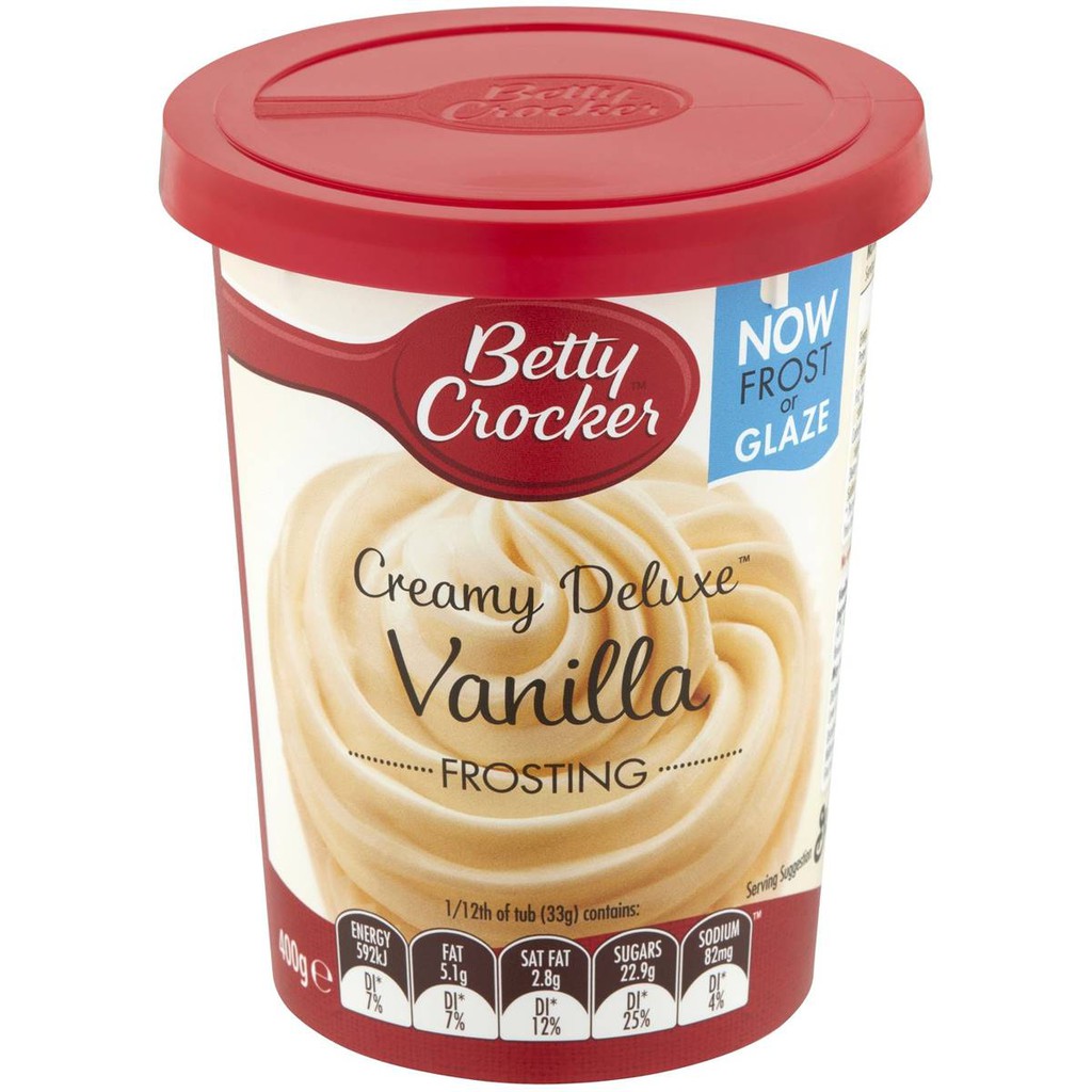 Nguyên liệu làm bánh Betty Crocker Vanilla Frosting 400g - Aust Shop Chocolate