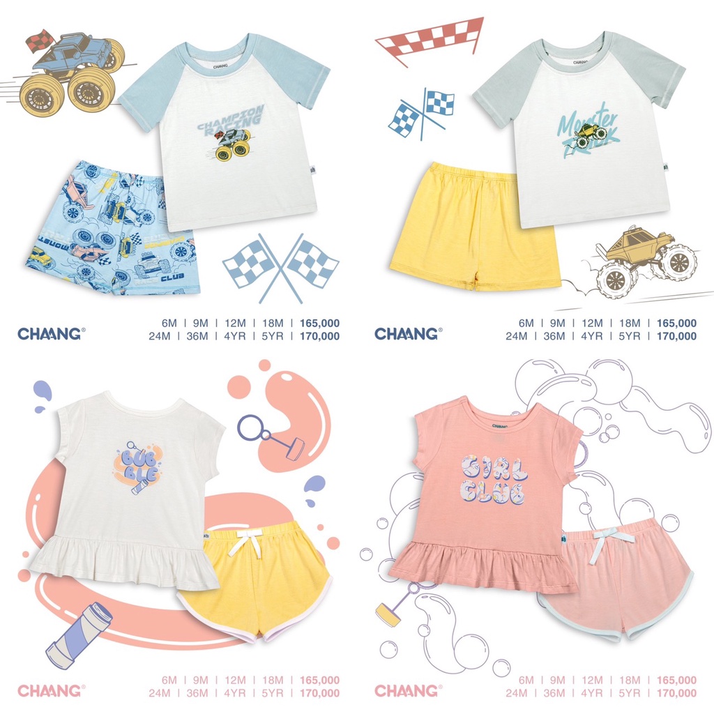 [ CHAANG 2022 - ACTIVE ] Bộ cộc raglan và babydoll