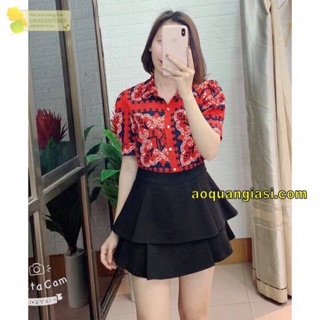 Chân váy 2 tầng bèo siêu xinh 🥰