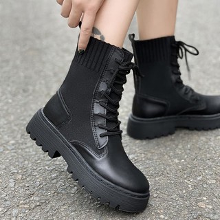 Giày Boot Nữ Cổ Len 6560