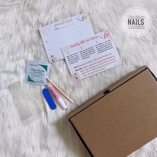 [NAIL BOX] Móng up thiết kế tone đỏ trái tim