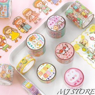 Băng keo gấu cute PET  1.5cm/2cm  - washi tape - mjstore