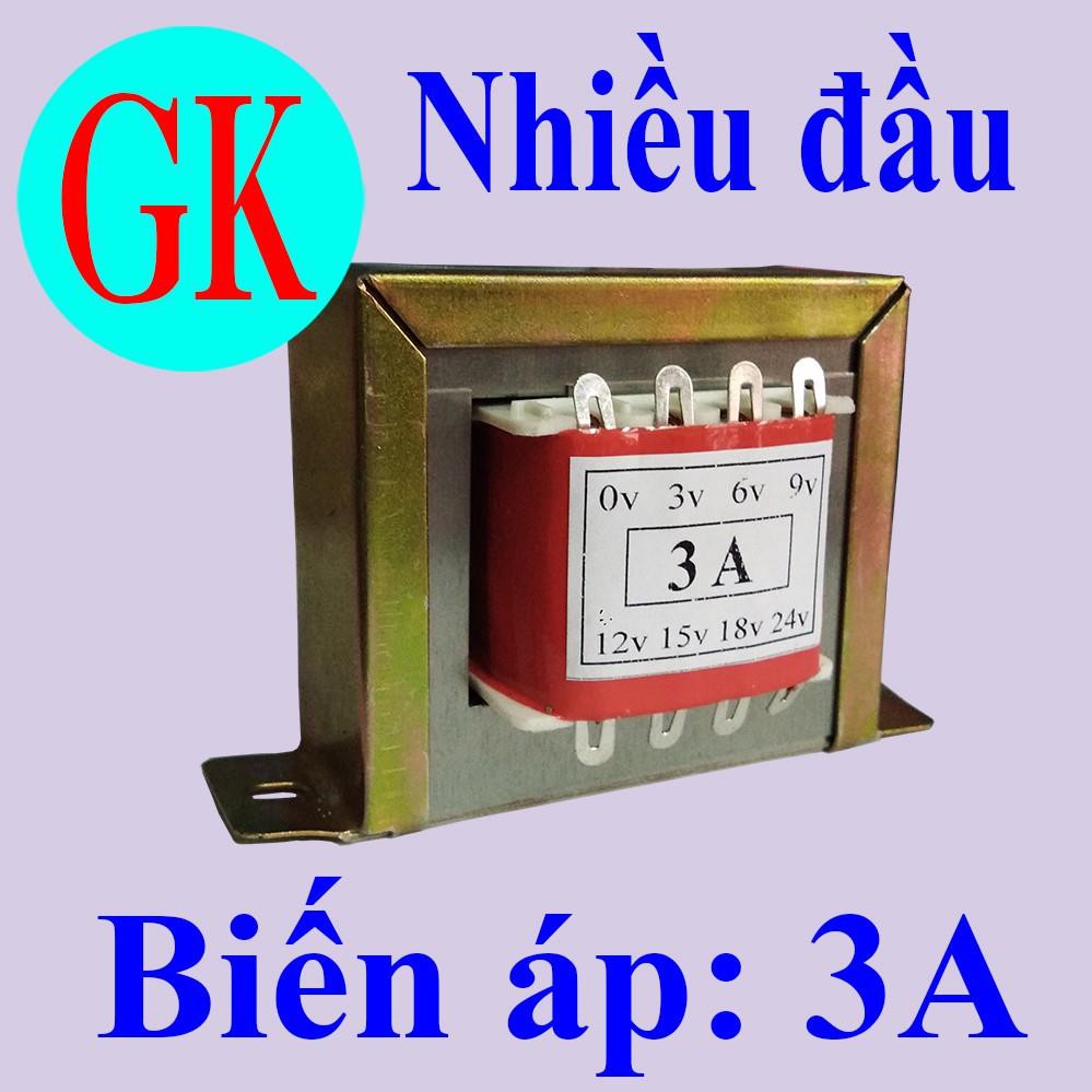 Biến áp 3A các đầu ra 12V 15V 24V 3V 6V 9V 18V