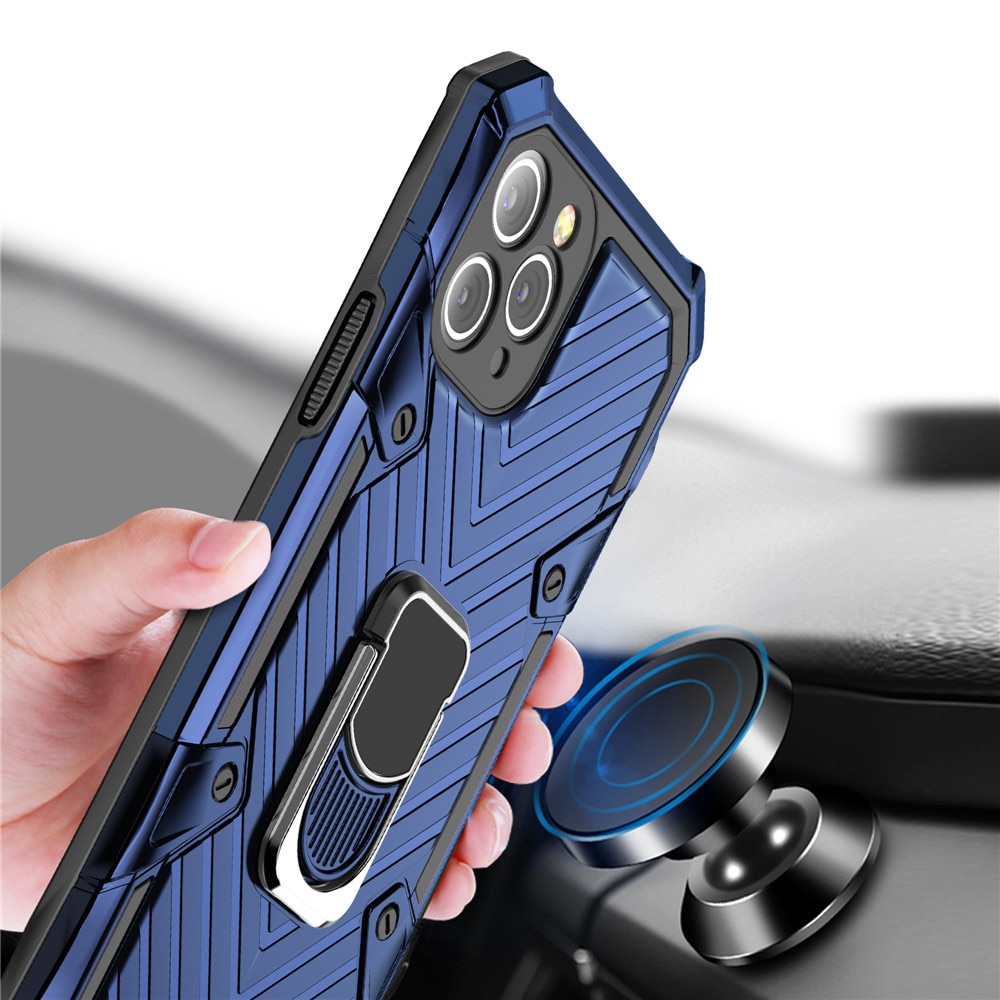 Armor Bumper Ốp lưng chống sốc Kicker Case cho Xiaomi Redmi 6A 7A 9 9A Ring Stand Holder Cover Protection cho Xiaomi Redmi Note 8 9S 9 Pro Max POCO X3 NFC