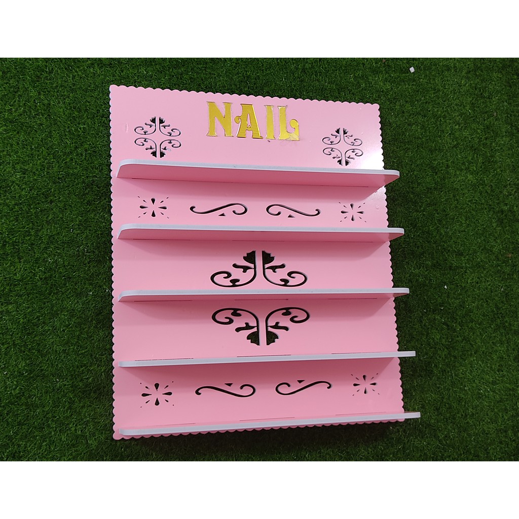 Kệ Sơn chữ Nail vàng 60x40x8cm