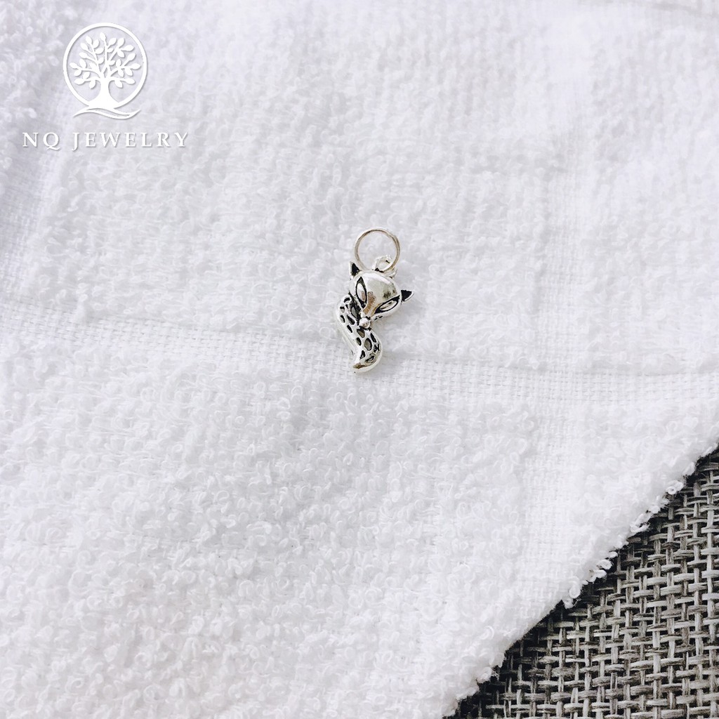 Charm bạc hình hồ ly treo - NQ Jewelry