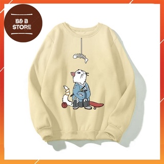 ÁO SWEATER NAM NỮ IN THẦN MÈO CỰC ĐẸP ÁO NHIỀU MÀU