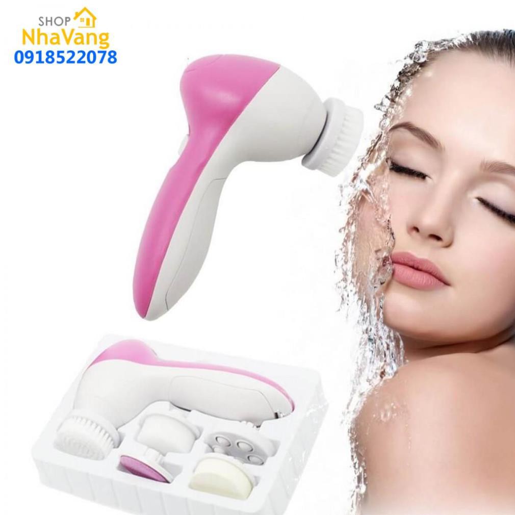 HCM Máy Massage Và Rửa Mặt Đa Chức Năng Cầm Tay Mini 5 In 1