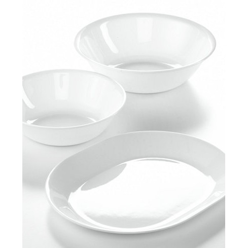 Dĩa Oval Thủy Tinh Mỹ 32cm Corelle Winter Frost White 611-N-LP