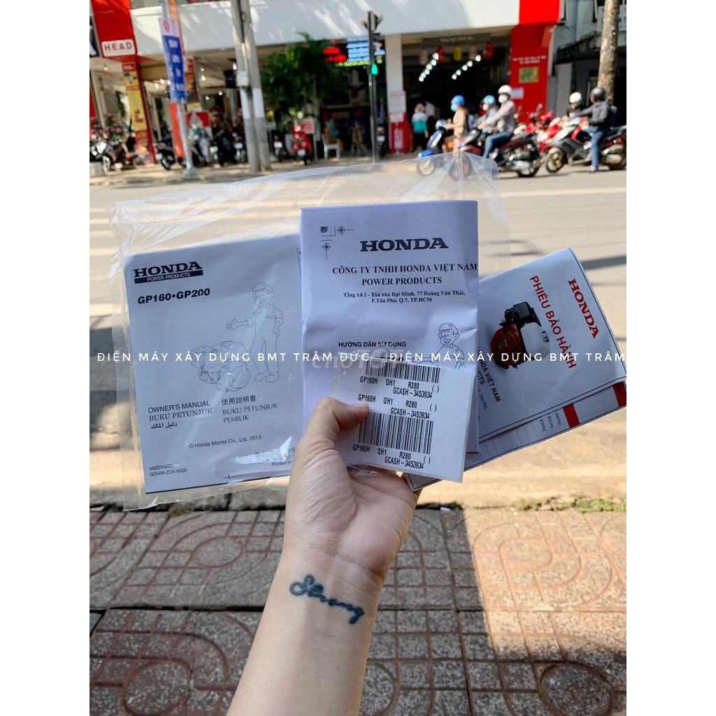 Máy Nổ – Động Cơ Xăng Honda GP160H QH1 5.5HP CHÍNH HÃNG BH 1 NĂM TOÀN QUỐC