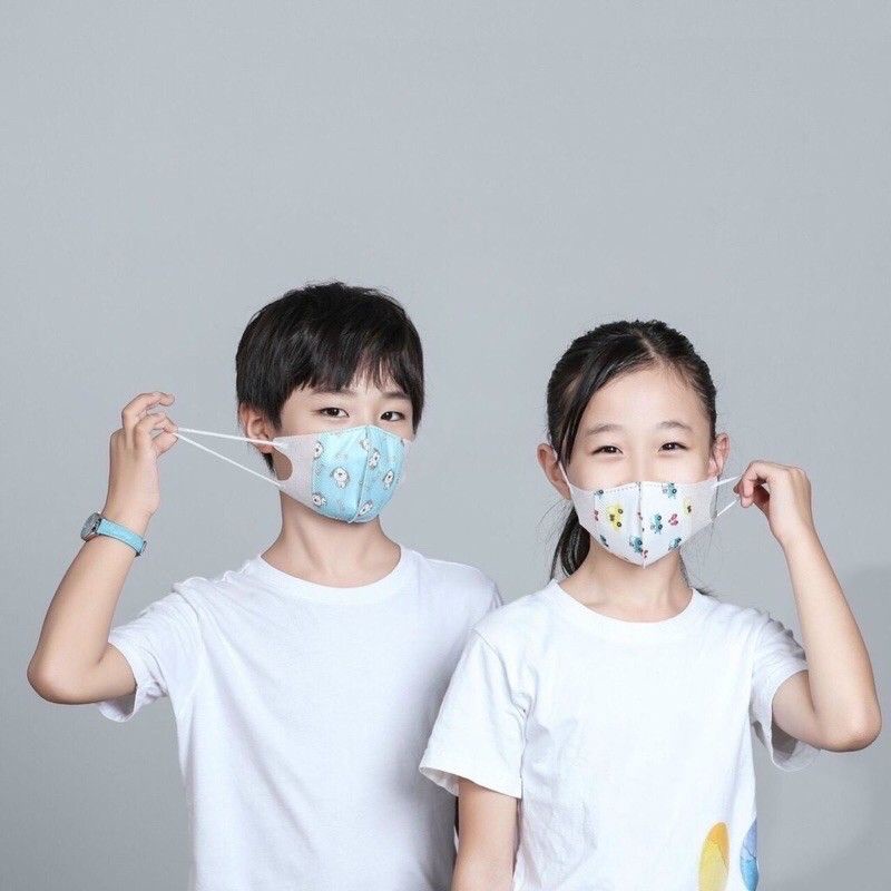 Set 5 khẩu trang 3D cho bé nhiều họa tiết cho bé 0-5 tuổi bảo vệ đường hô hấp của bé