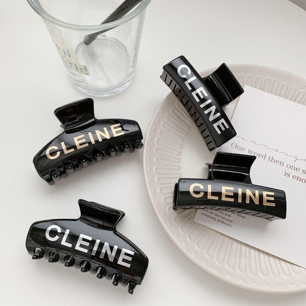 Kẹp Tóc Đuôi Ngựa Bằng Nhựa Họa Tiết Chữ Phong Cách Vintage Thanh Lịch VANES1 Dành Cho Bạn Nữ