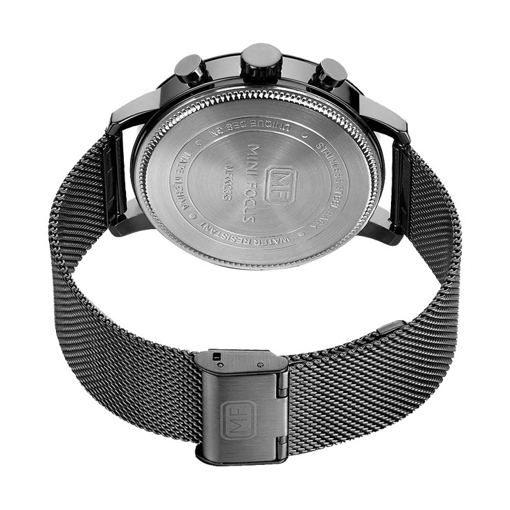 [Tặng vòng tay]Đồng hồ nam Mini Focus chính hãng MF0023G.01 dây thép không gỉ