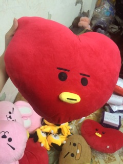Gối tựa lưng bông BT21 (kéo ra sau xem ảnh thật)
