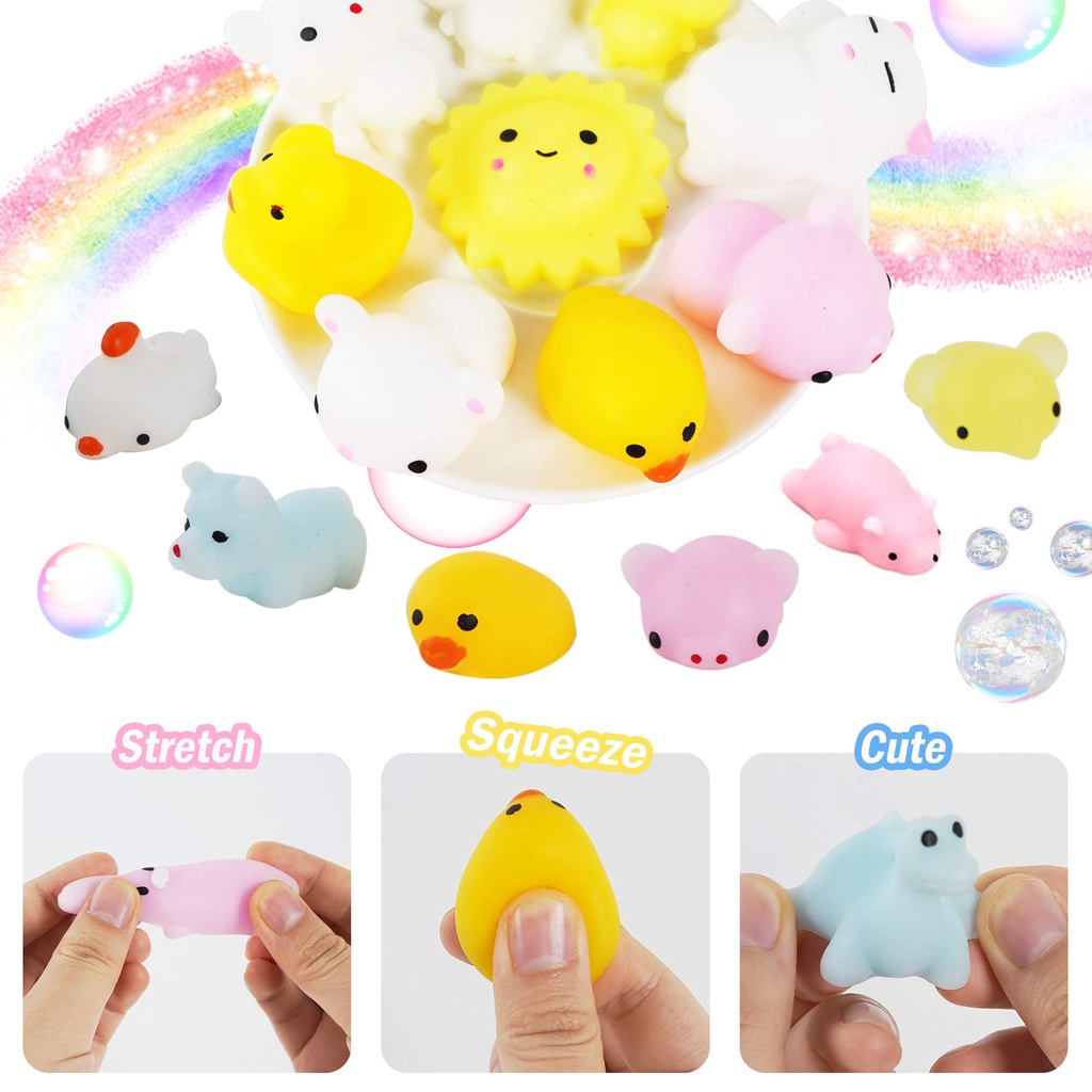 Set 20 Đồ Chơi mochi Hình Động Vật Dễ Thương